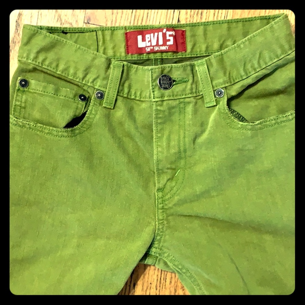 Levi’s 511 skinny vintage green